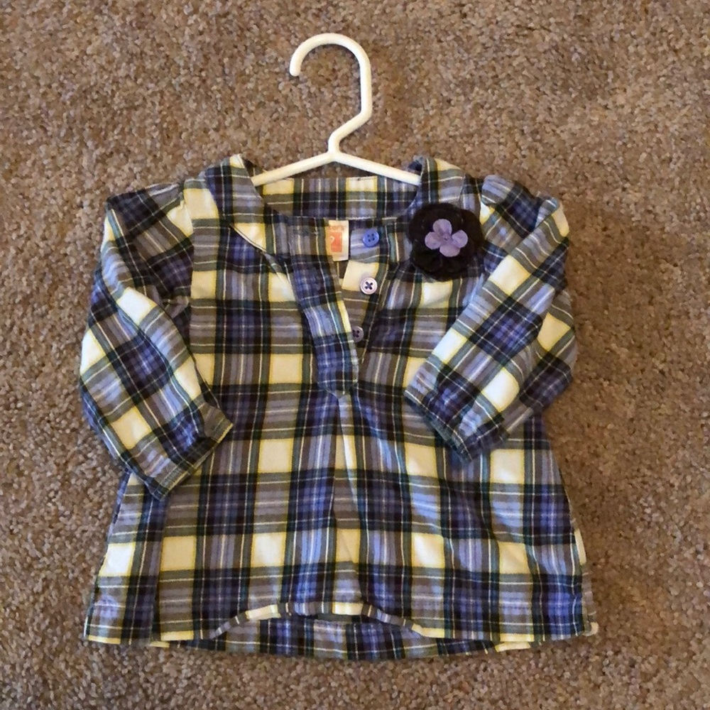 Baby girl plaid shirt